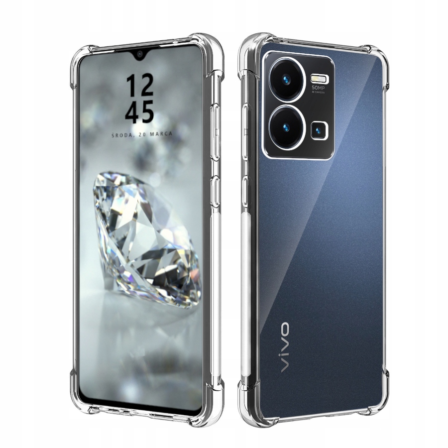 

Etui Do Vivo Y35 Pancerne Shock Case Szkło
