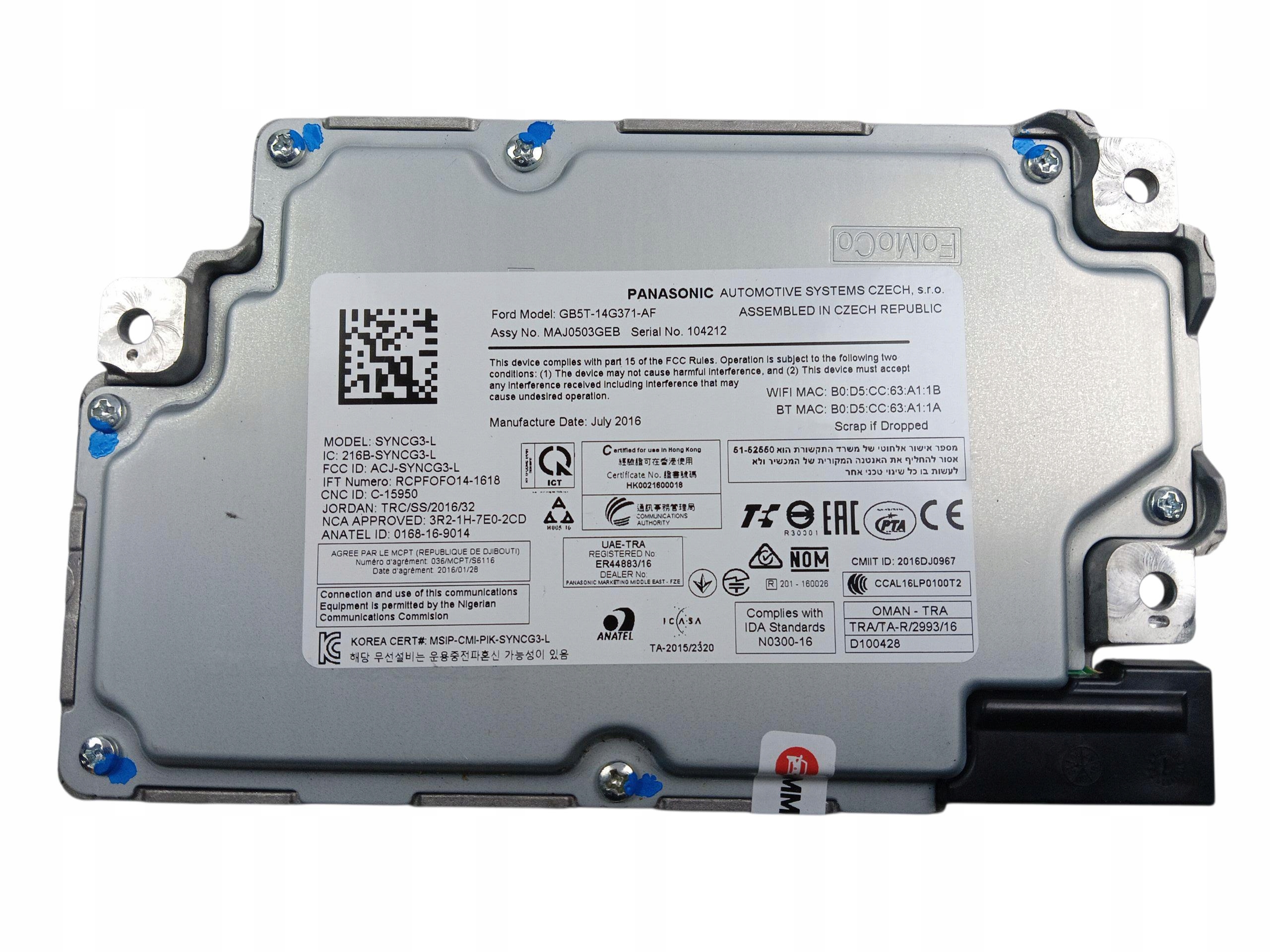 module control unit RADIA navigation devices S-MAX MK2 H2GT-14G370-FAB GB5T-14G371-AF