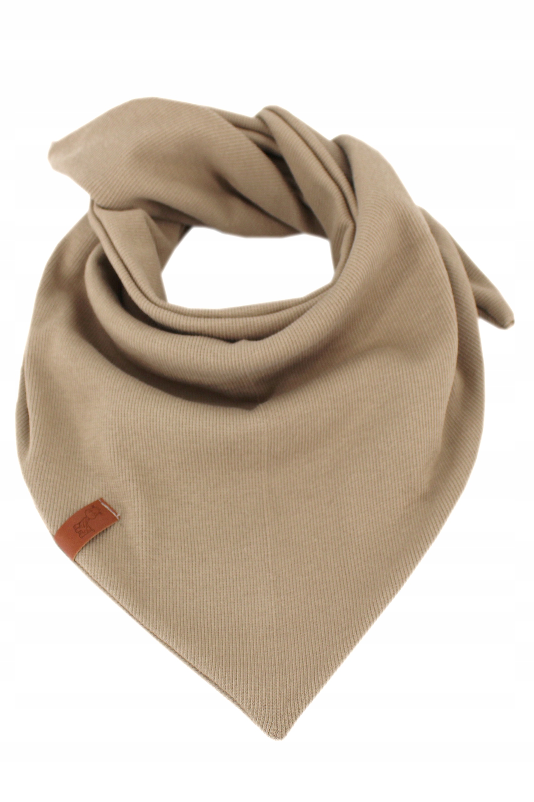 DWUWARSTWOWY KOMPLET DZIECIĘCY PRAKTYCZNA CHUSTKA MODNA CZAPKA Z KOKARDĄ Rozmiar 46-54 cm