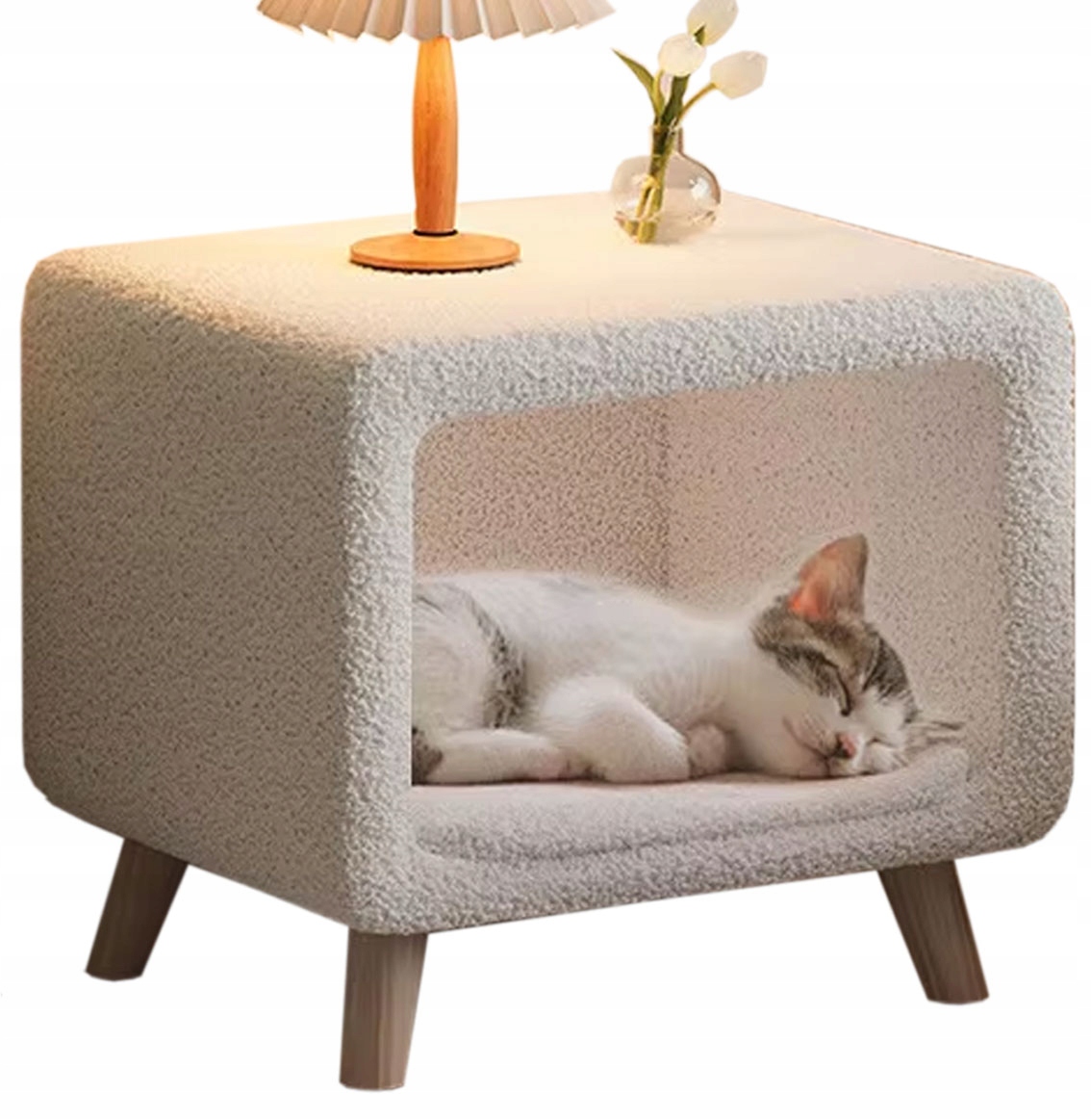 Domek Dla Kota Kotów Legowisko Budka Miękkie Posłanie