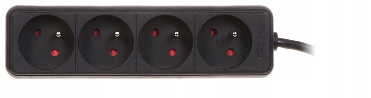 LISTWA ZASILAJĄCA PR-1.5M-4G/B (4 GNIAZDA) 1.3 m Marka Blow