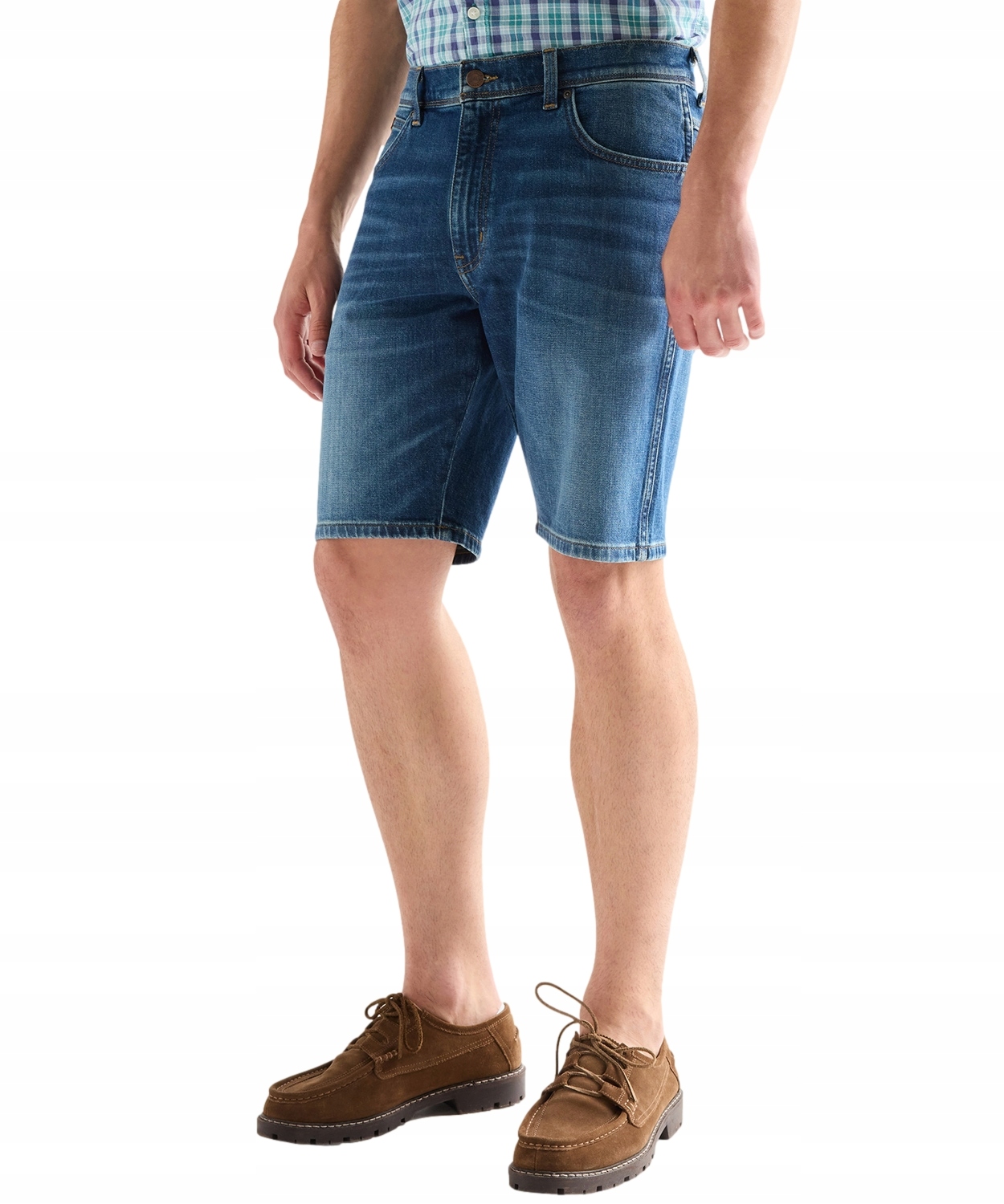 Kraťasy Wrangler Texas Short 112377789 Stormforge Blue W 31
