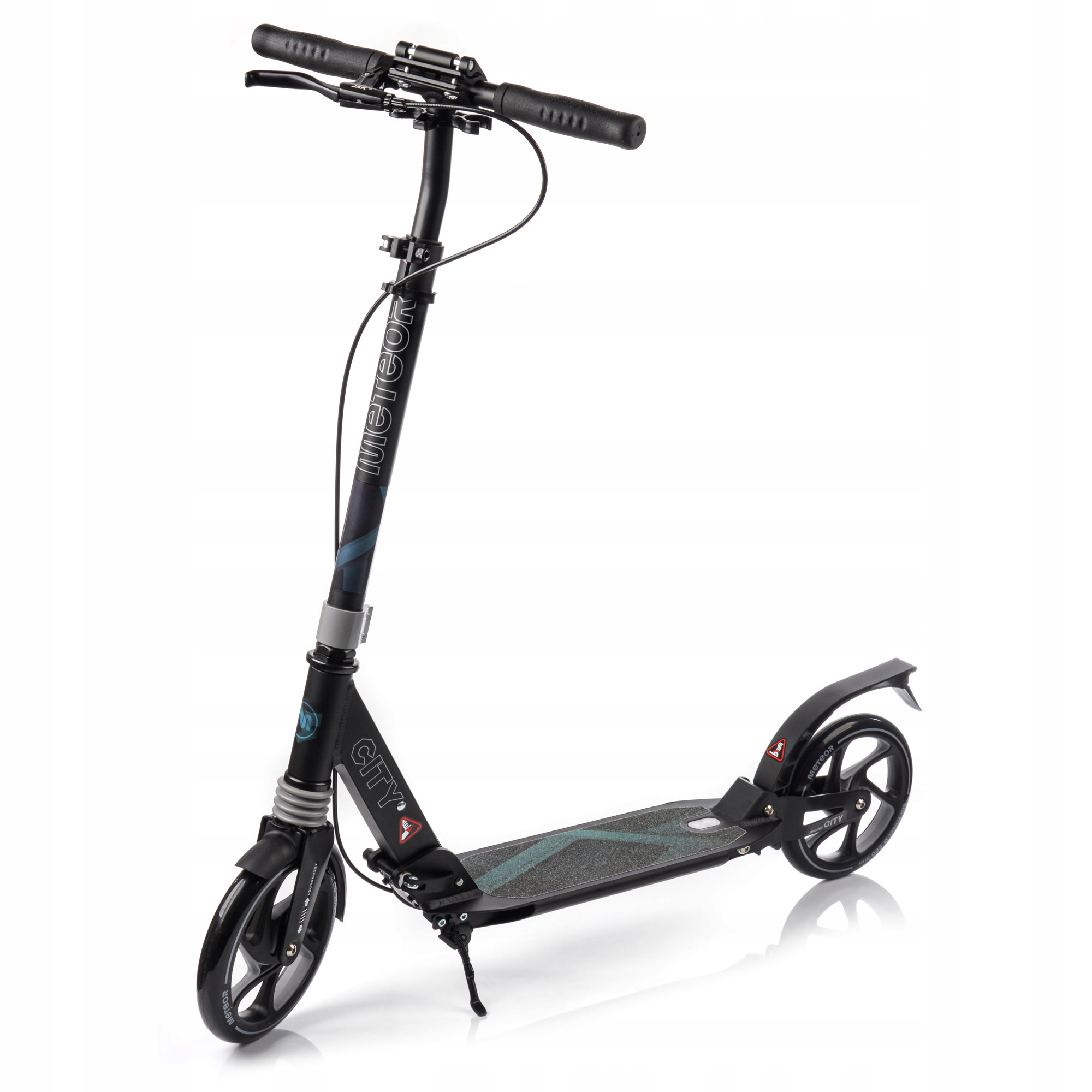 Hulajnoga Regulowana Meteor City Hamburg amortyzatory stopka dwa hamulce