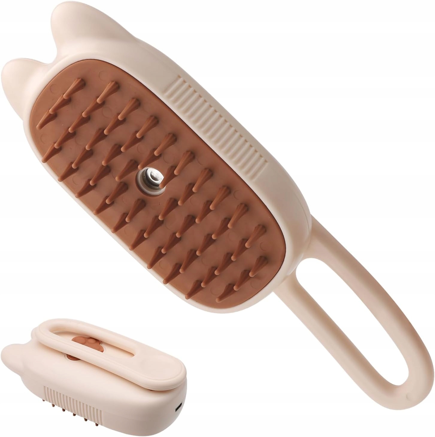 Levně Parní Kartáč Pro Kočky Parní Hřeben Pro Domácí Zvířata Béžový