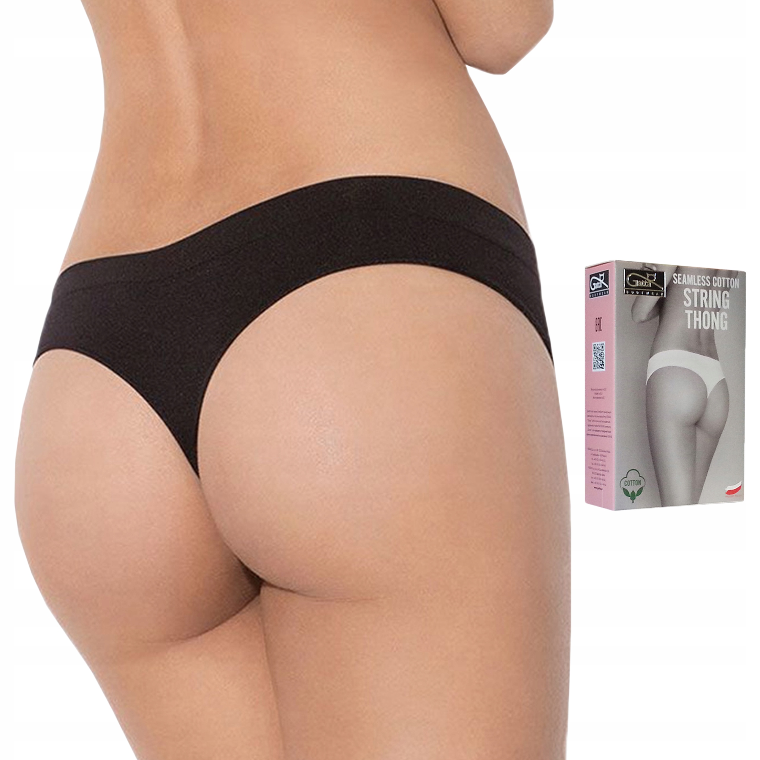 

Gatta stringi, majtki String Thong bawełna black S