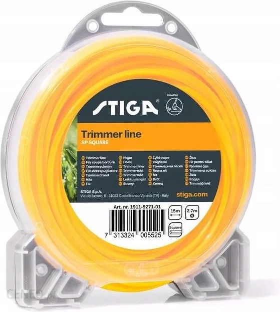 

Żyłka Tnąca Stiga SP66 Kwadrat 2,7X15M