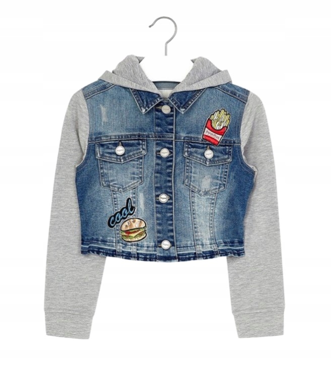 Kurtka katana jeans bawełna dziewczęca Mayoral 6459-5 r.140