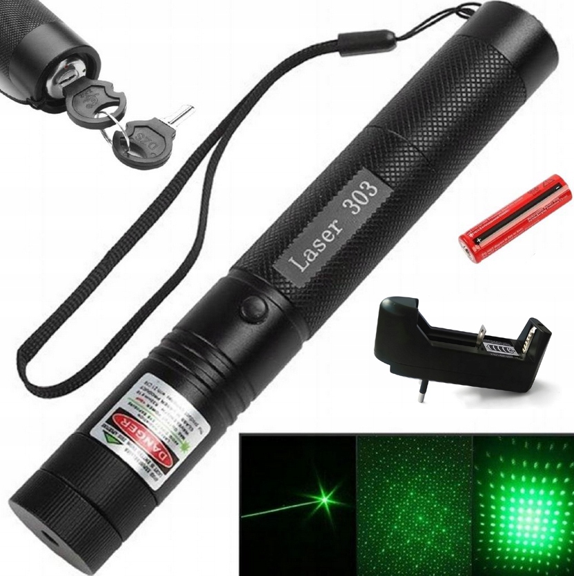 

Wskaźnik Laserowy Laser Zielony 90Km Akumulator