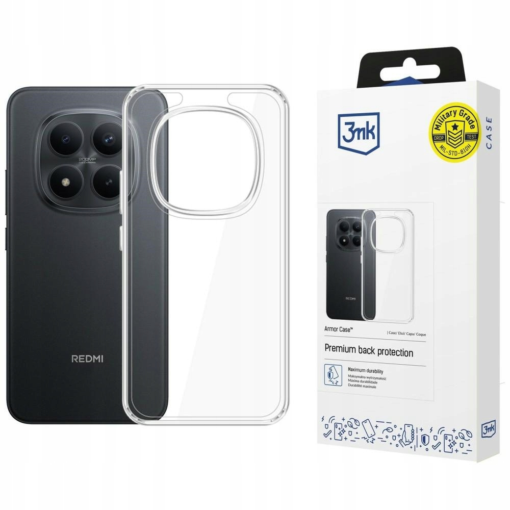 Etui 3mk Armor Case na Xiaomi Redmi Note 15 Pro 4G przezroczyste 3mk