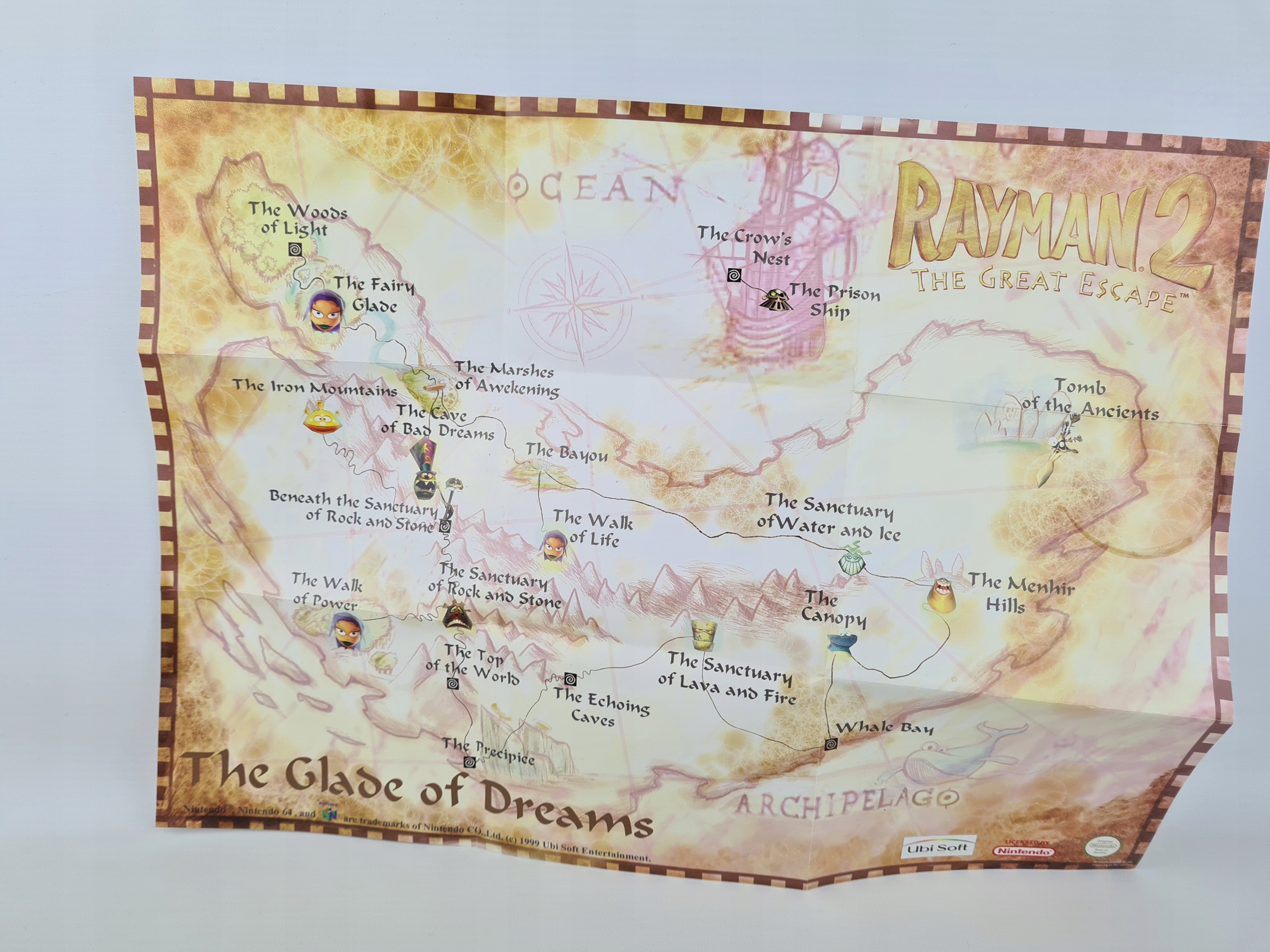 RAYMAN 2 II NINTENDO 64 N64 PREMIEROWE ANGIELSKIE WYDANIE PAL ENG Tryb gry multiplayer singleplayer