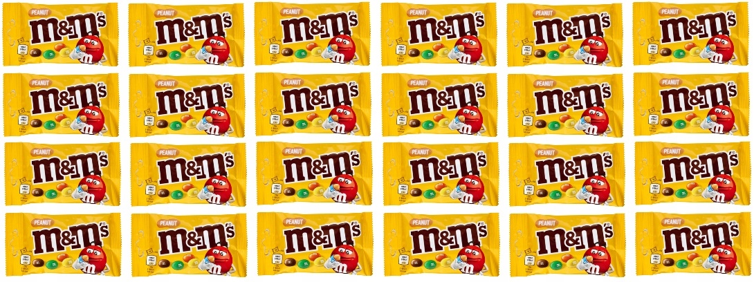 Levně 24 x 45 g M&m's ořechového Kartonu