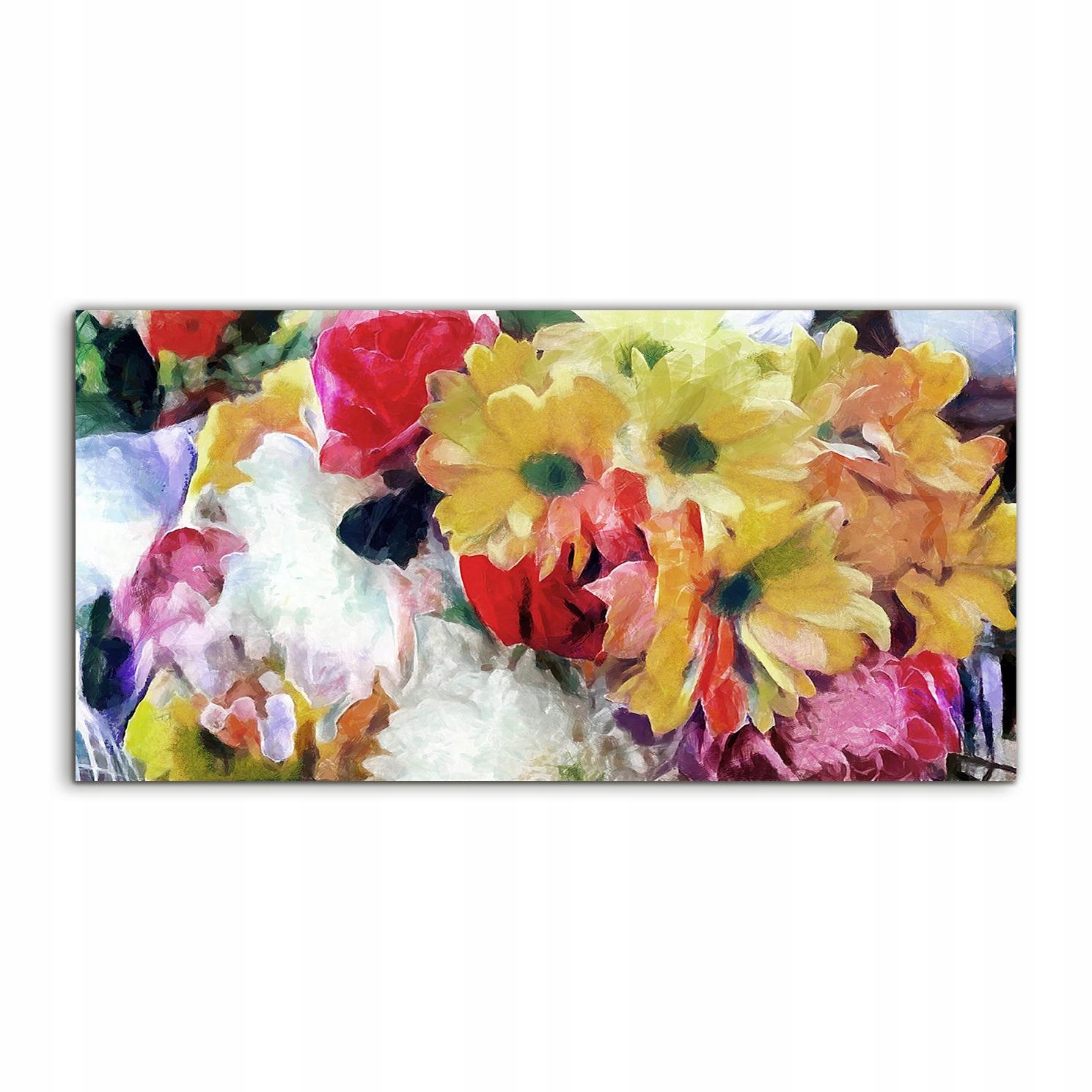 Akrylový obraz 100x50 ako darček Ruže Tulipány Kytica