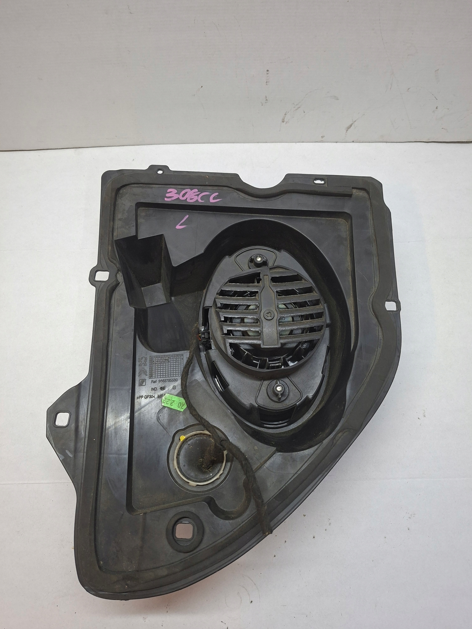 speaker rear part left PEUGEOT 308 CC 9683785580