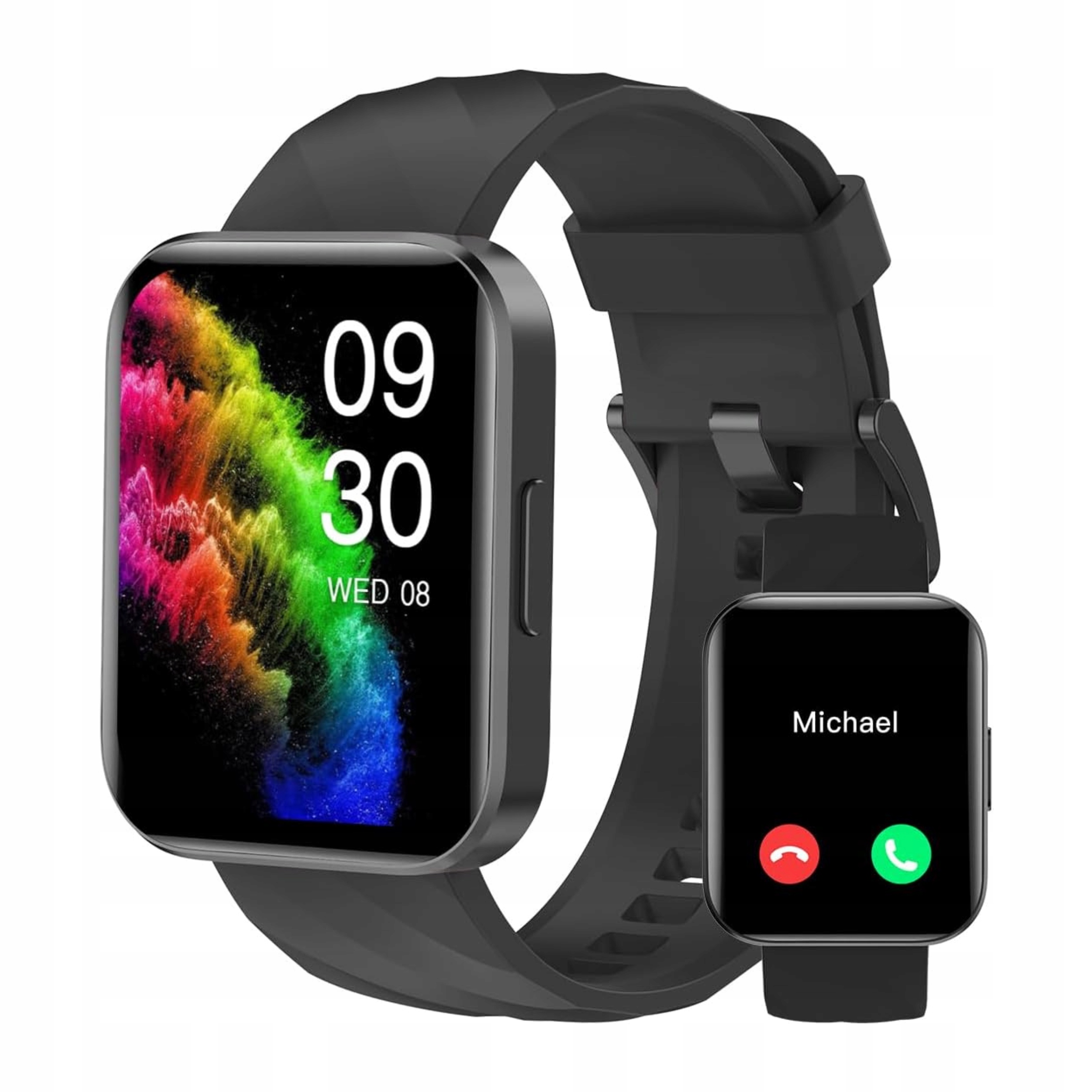 Chytré Hodinky Černé Chytré hodinky pro muže Vodotěsné