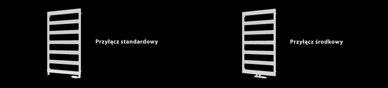 Grzejnik biały stalowy 750 x 550 mm rozstaw 50 mm Wysokość 750 mm