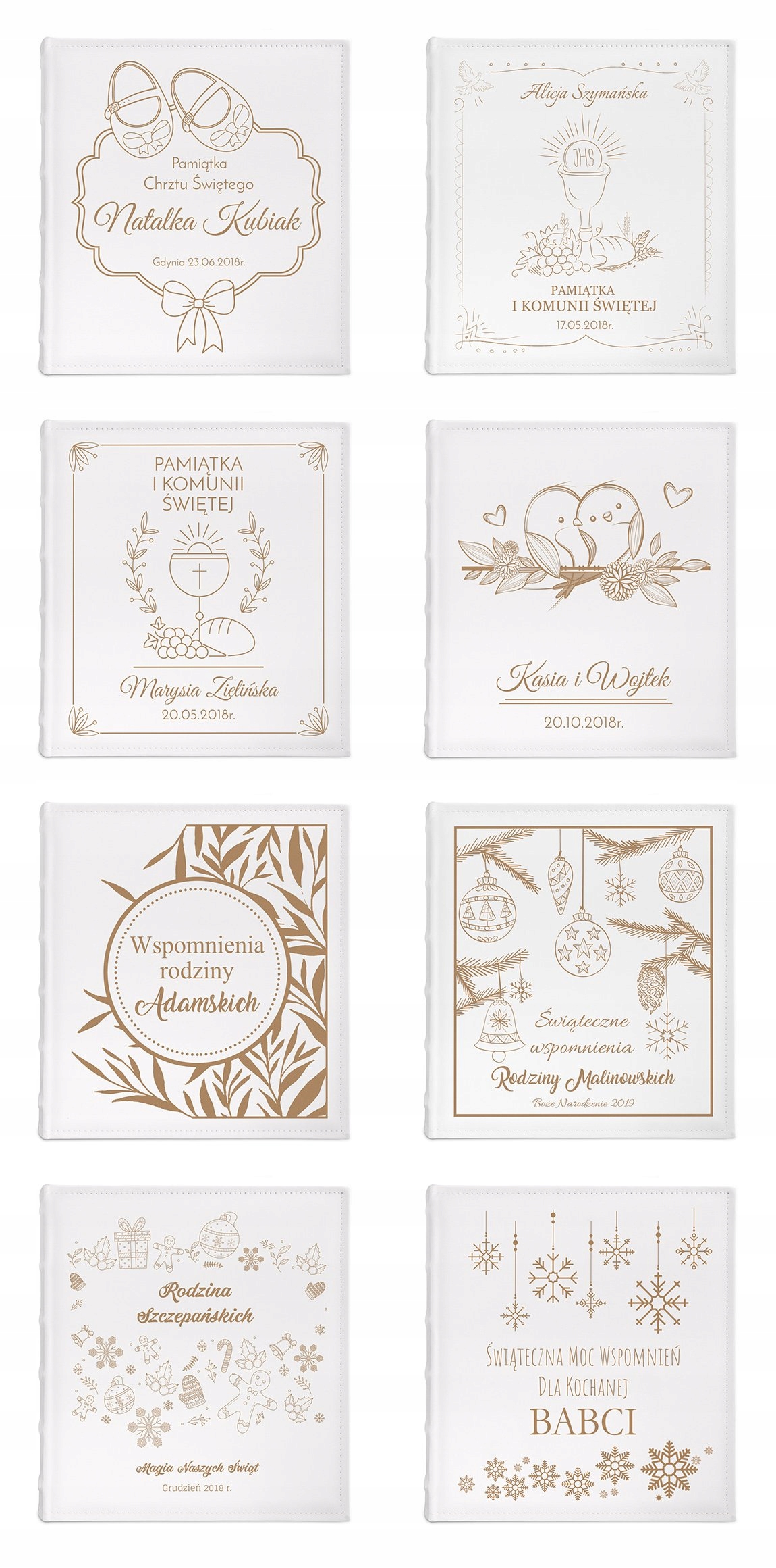 Duży Album na Zdjęcia z Grawerem Prezent dla Męża Żony Urodziny Rocznica Liczba kart 30 szt.