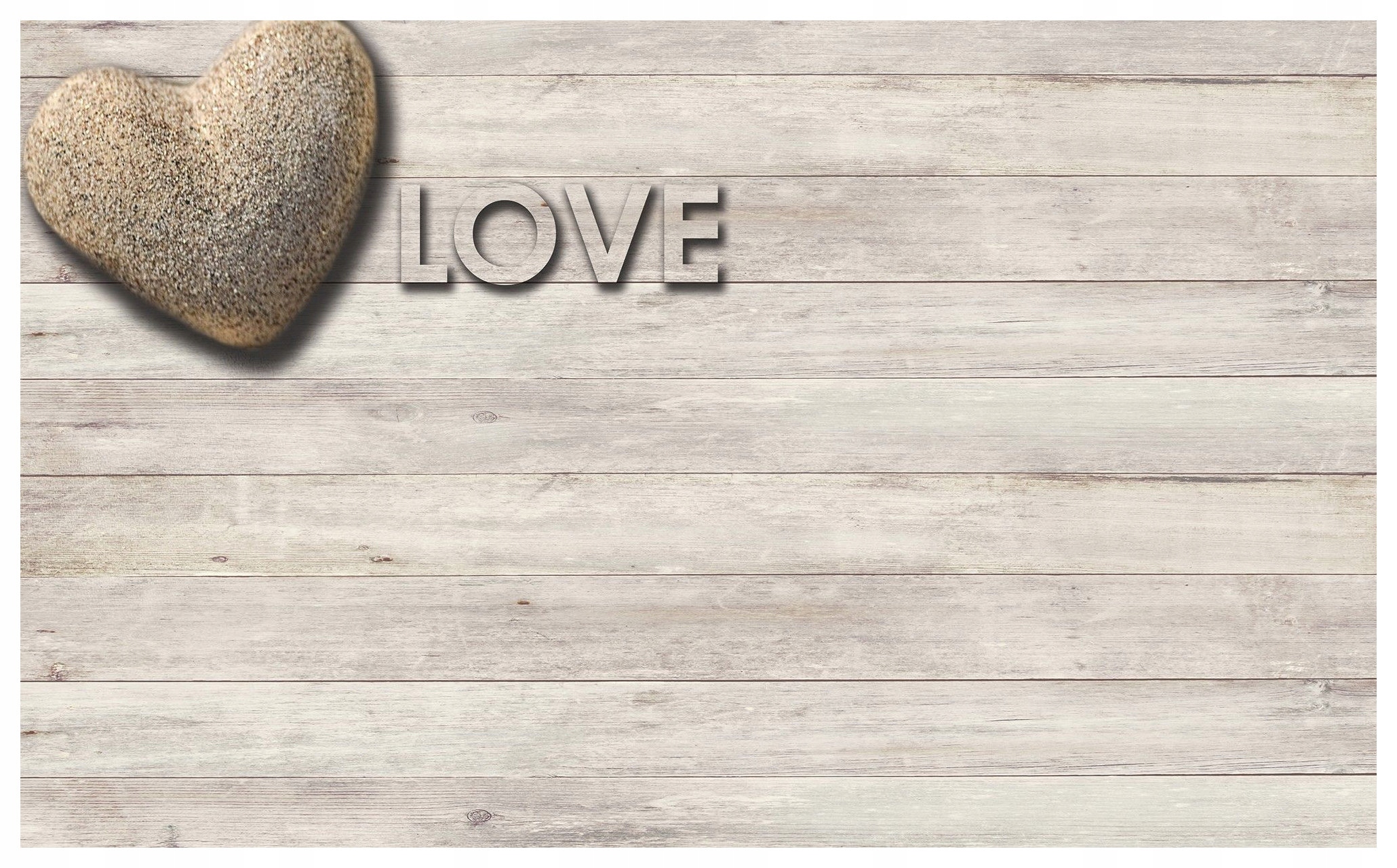 Vliesová fototapeta Kamenné srdce Love dřevo textura 254x184 lepidlo