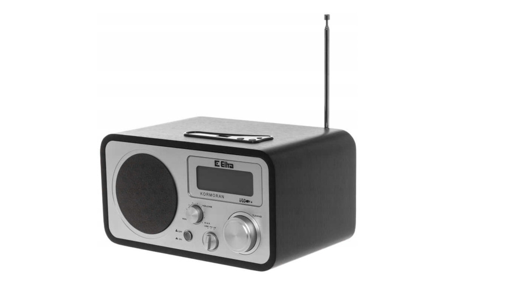 RADIO ELTRA KORMORAN USB FM LCD USB MP3 Kolor czarny