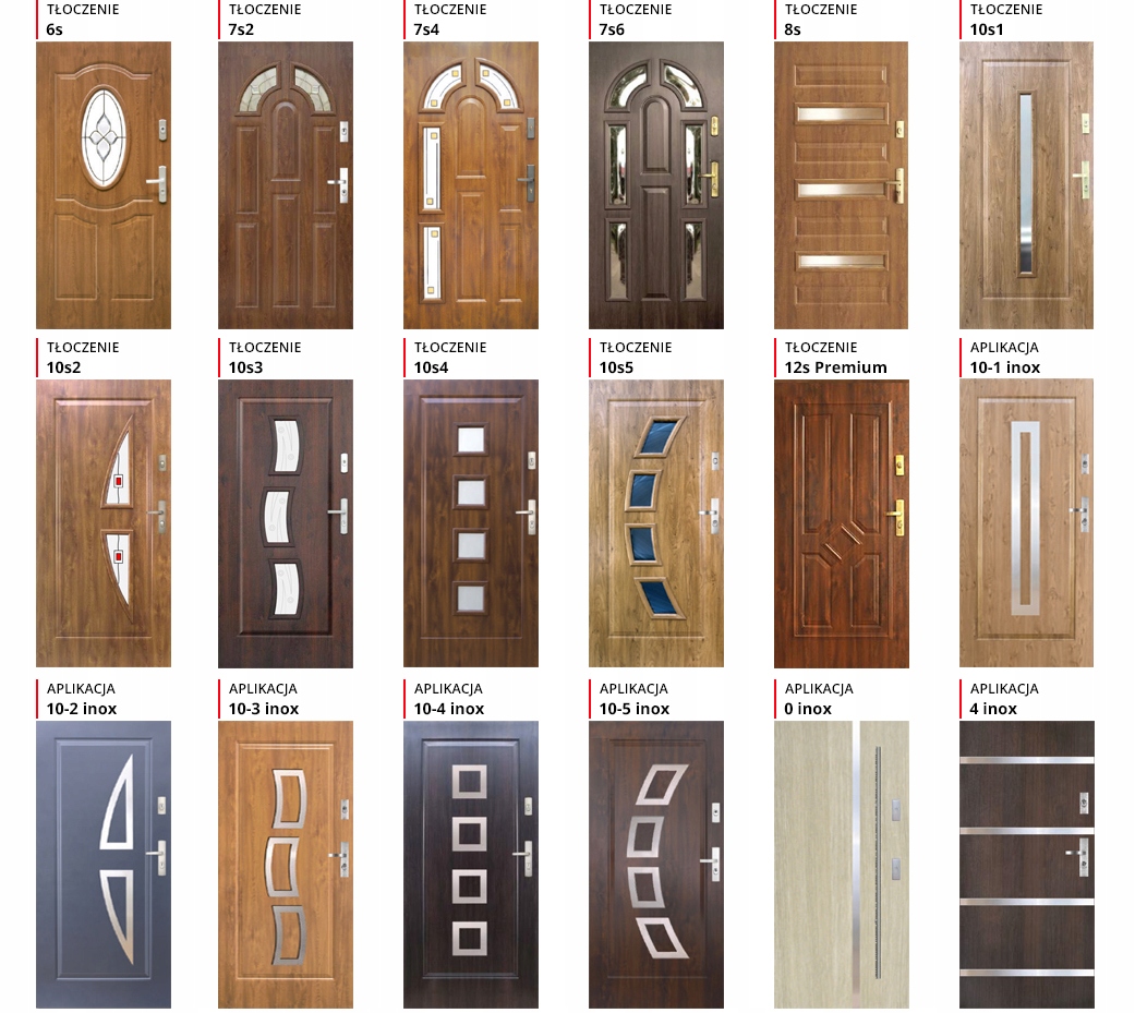 Drzwi Wejściowe Zewnętrzne Stal KMT Tłoczenie 14 Typ pełne