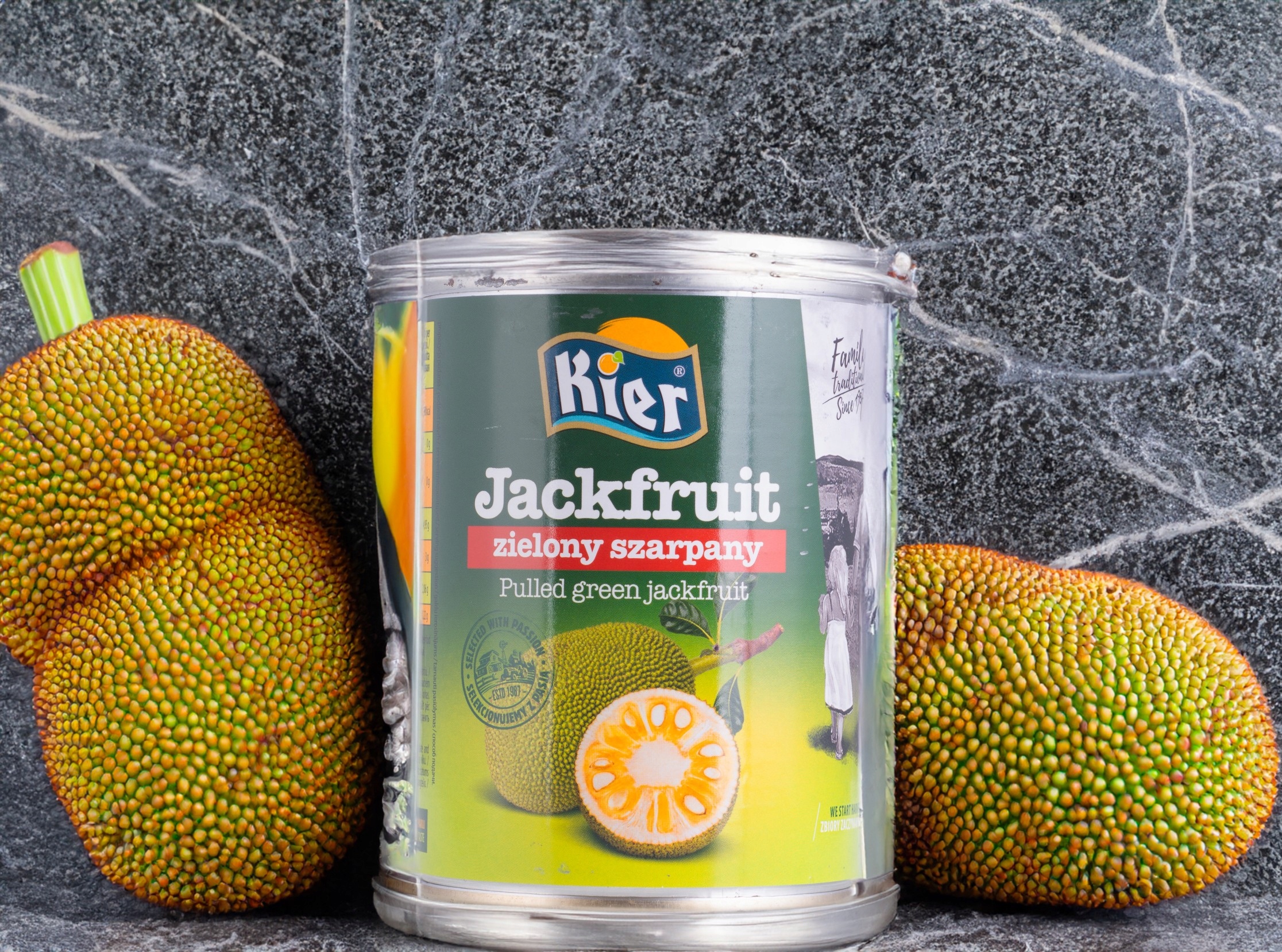 Levně Kier Jackfruit zelený trhaný 540g/280g