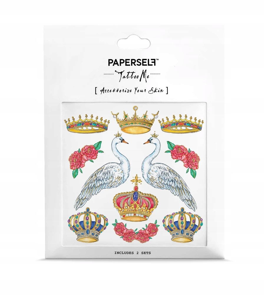 

Paperself tatuaż wodny tymczasowy White Swan