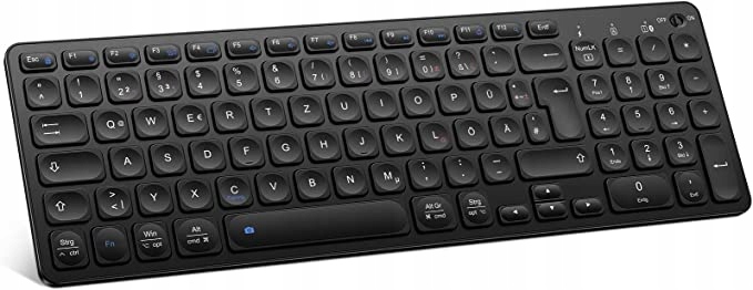 KLAWIATURA BEZPRZEWODOWA BLUETOOTH OMOTON KB166 QWERTZ CZARNA