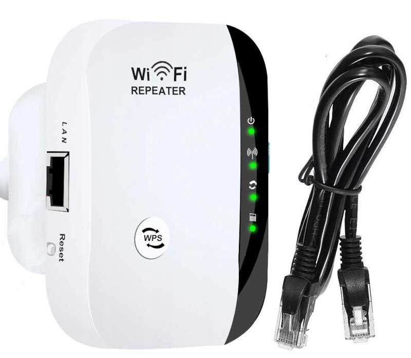 

Wzmacniacz Sygnału Wi-Fi Mocny Repeater 300Mb/s