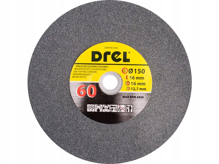 

Tarcza Szlifierska Kamień 150 x 16 x 16 mm P60