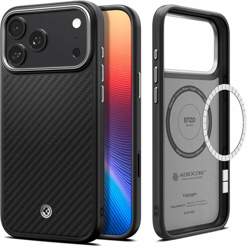 Pouzdro Spigen Pro Iphone 17 Pro Max Enzo Aramid „t“ Magsafe Kevlarové Pouzdro
