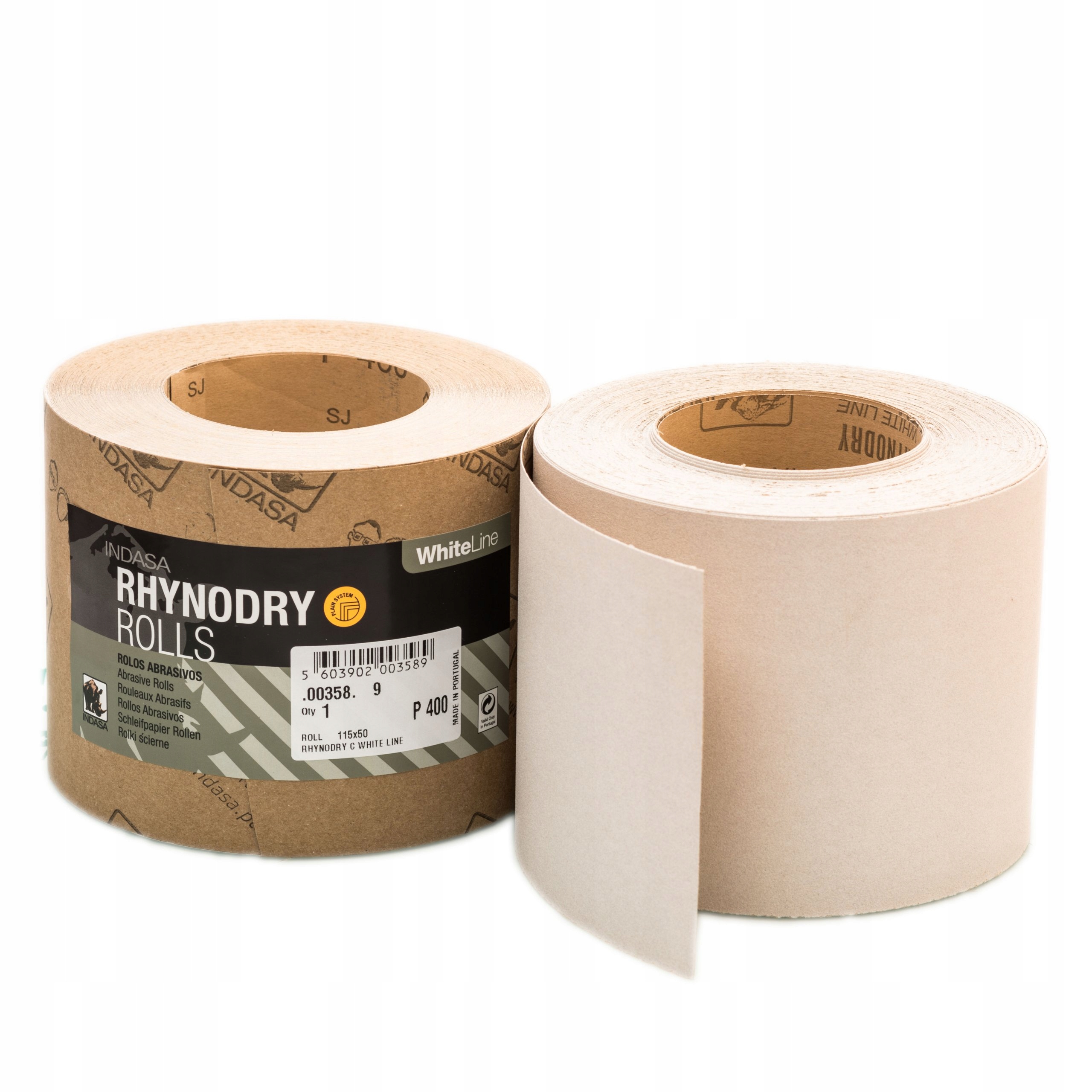 INDASA WhiteLine PAPIER ŚCIERNY NA SUCHO P120 x 1M Gradacja P120