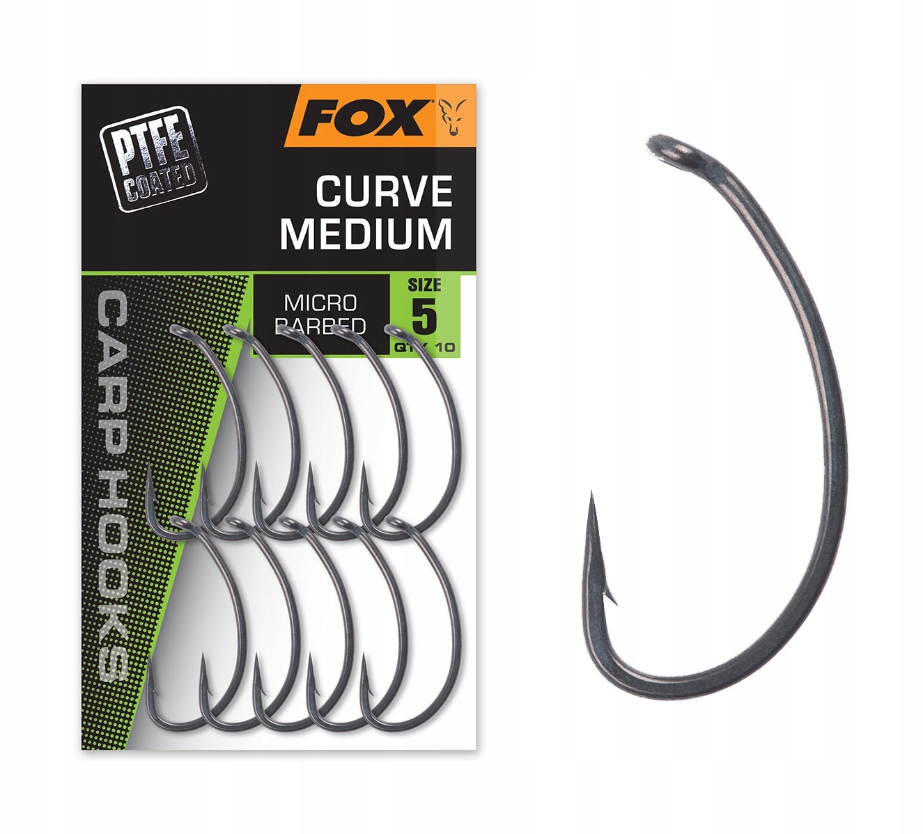 Fox Haczyki Carp Hooks Curve Medium Nr4