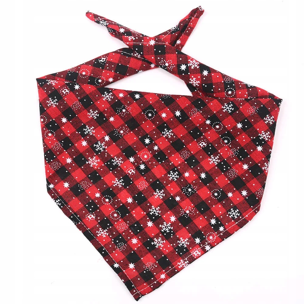 

Świąteczna bandana w kratkę Pax Czerwony M