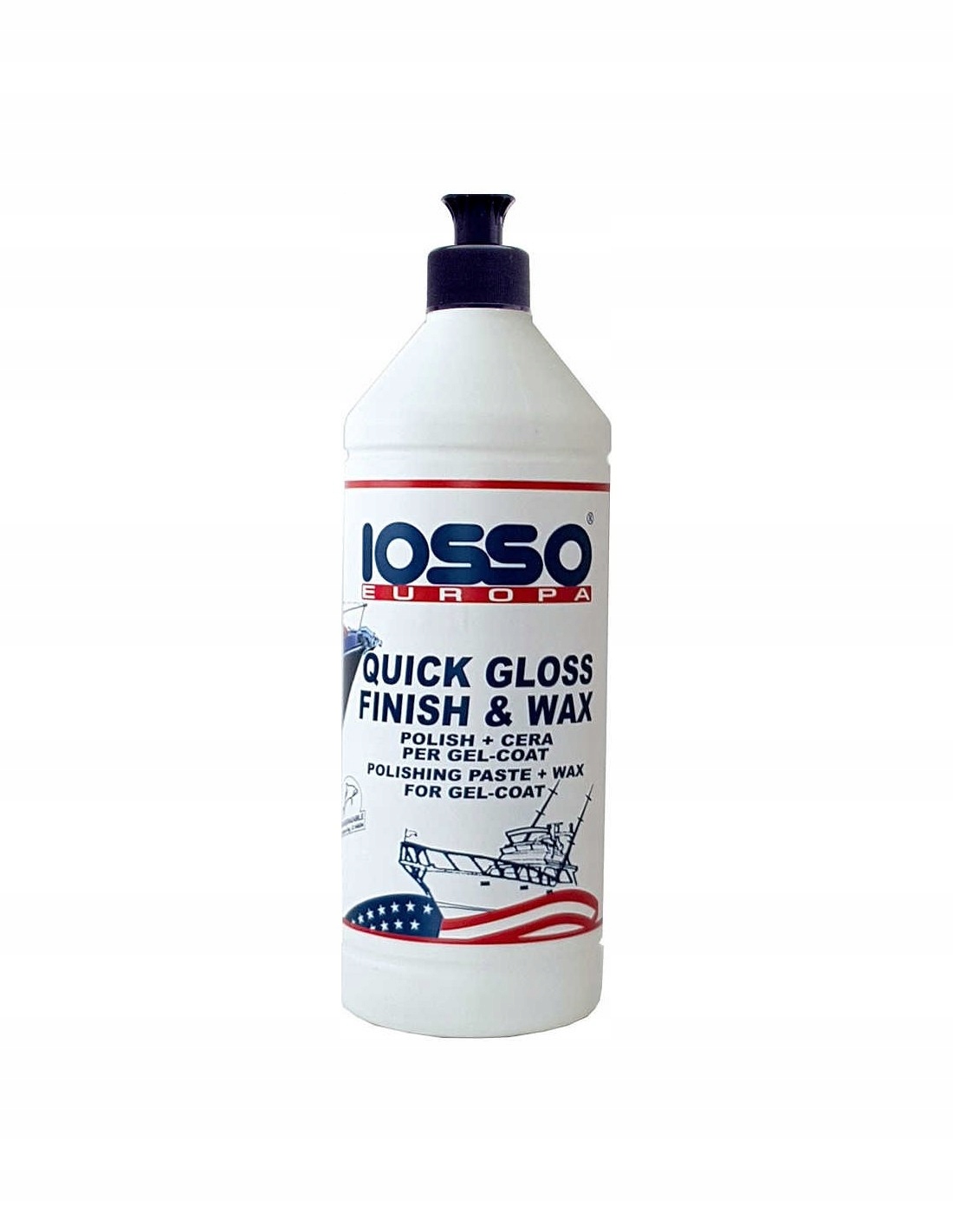 Iosso Quick Gloss Finish & Wax Polish wosk do łodzi 1000ml