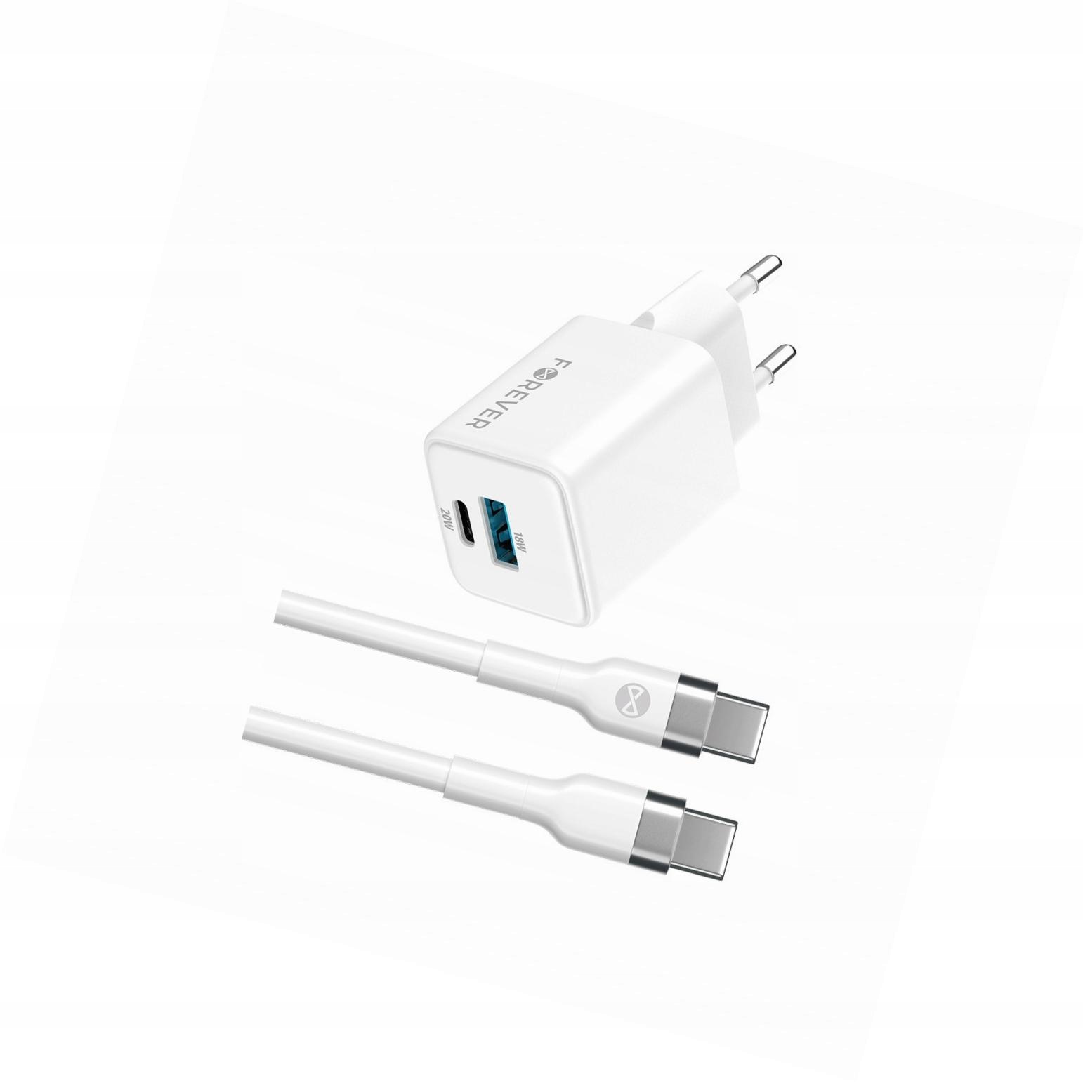 Szybka ładowarka GaN 20W Usb i Usb-c z kablem do Motorola Moto G84 5G