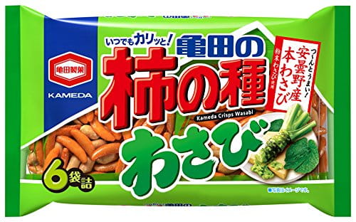 

Kameda Kaki No Tane krakersy ryżowe Wasabi 182g