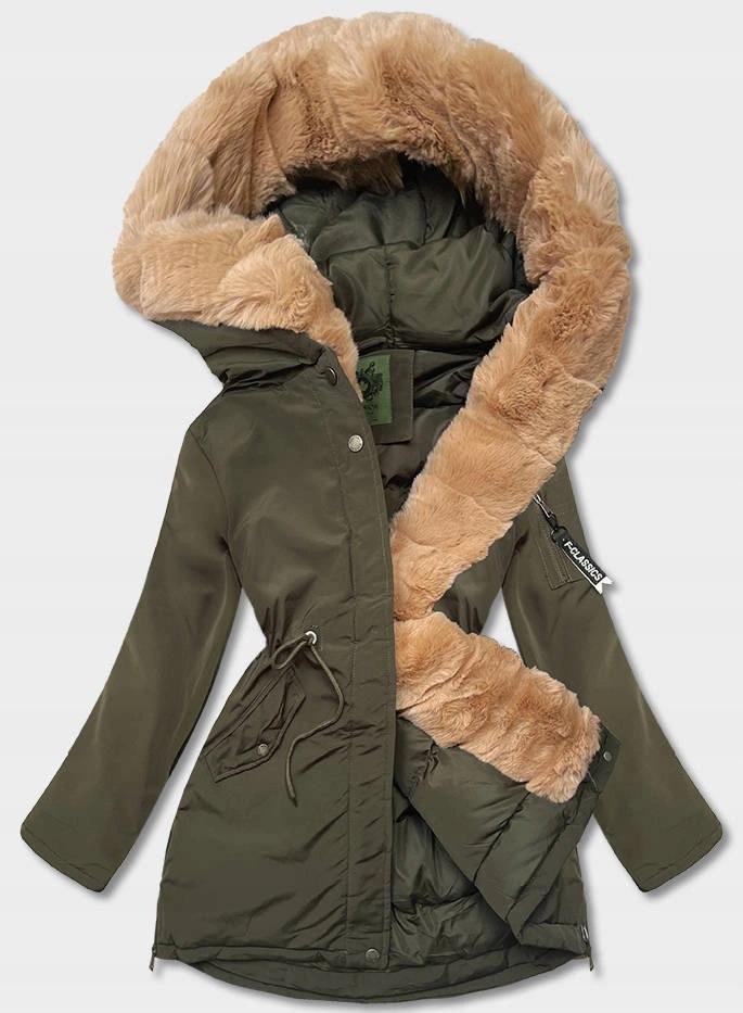 Zimní Parka Bunda CAN-588BIG Khaki 46