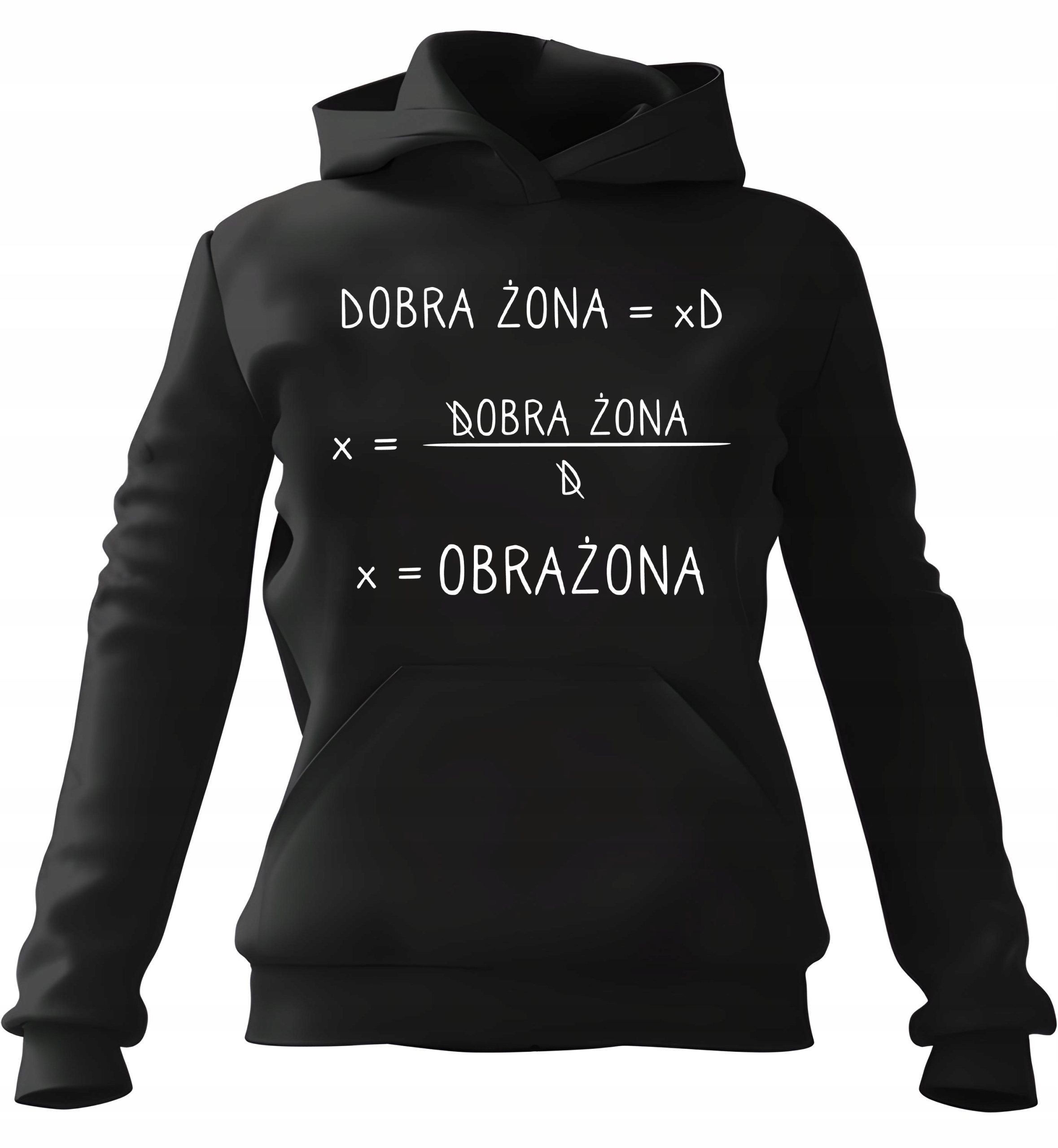 pánská mikina s kapucí Dobrá manželka Černá XL Pro něj Chlapa Manžela Chlapa