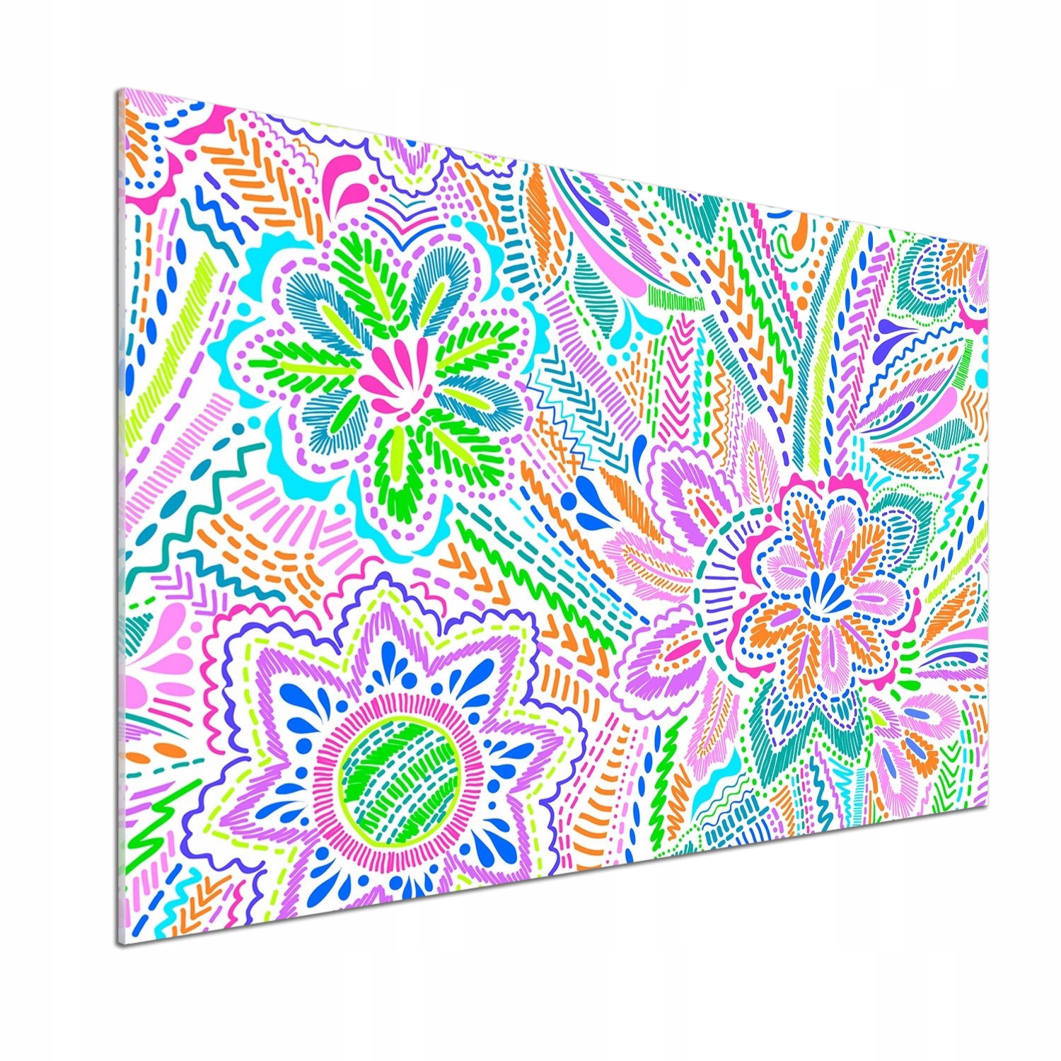 Panel do kuchyne Kvetinový vzor 100 x 70 cm Lepidlo
