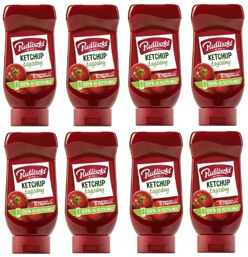 8 x 480 g Pudliszki Jemný kečup Svařovací