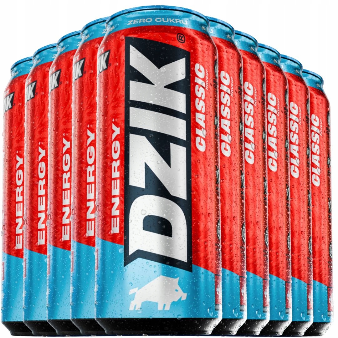 Wk Dzik Energy 500 ml Napój energetyczny Energetyk 0 kalorii 0 cukru koks