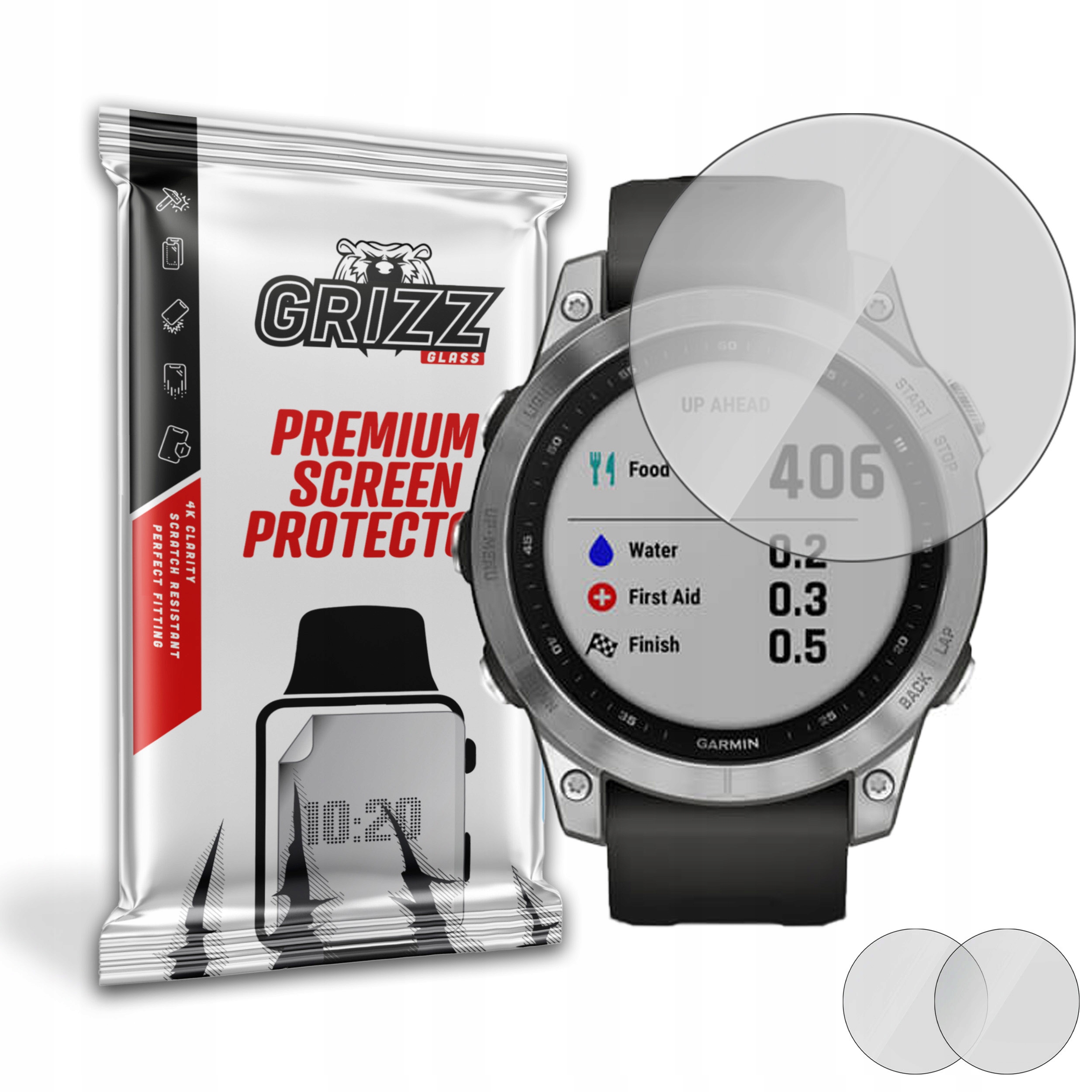 2-PAK Antyodciskowa folia ochronna do Garmin Fenix 7