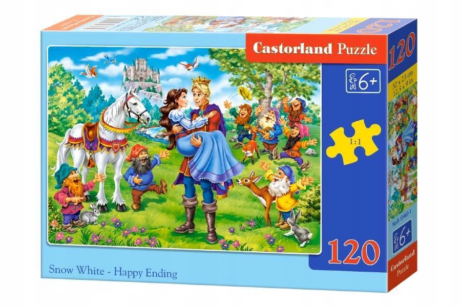 

Puzzle 120-elementów Snow White Happy Ending
