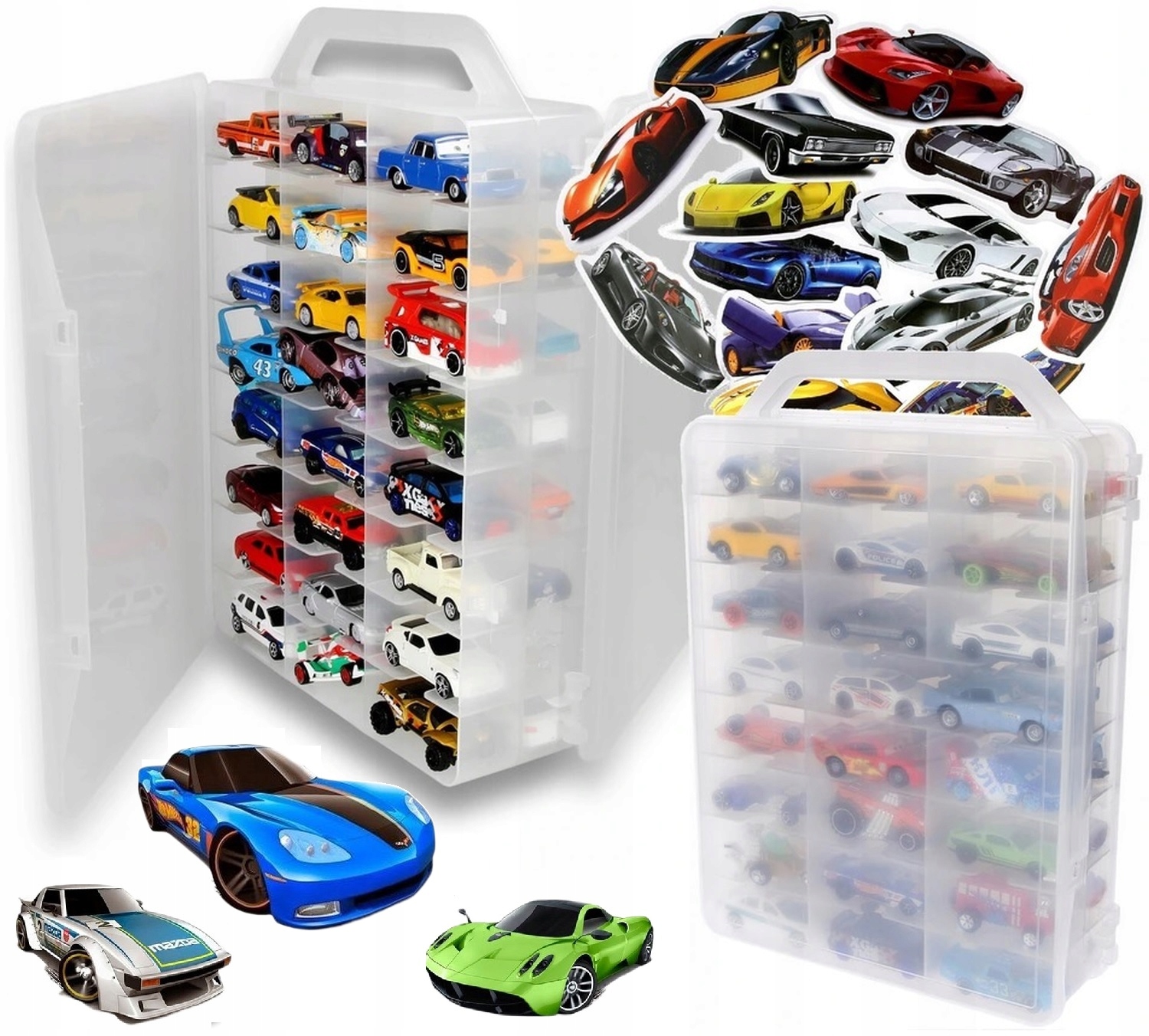 

Walizka na Auta Resoraki Hot Wheels Cars 48 Miejsc