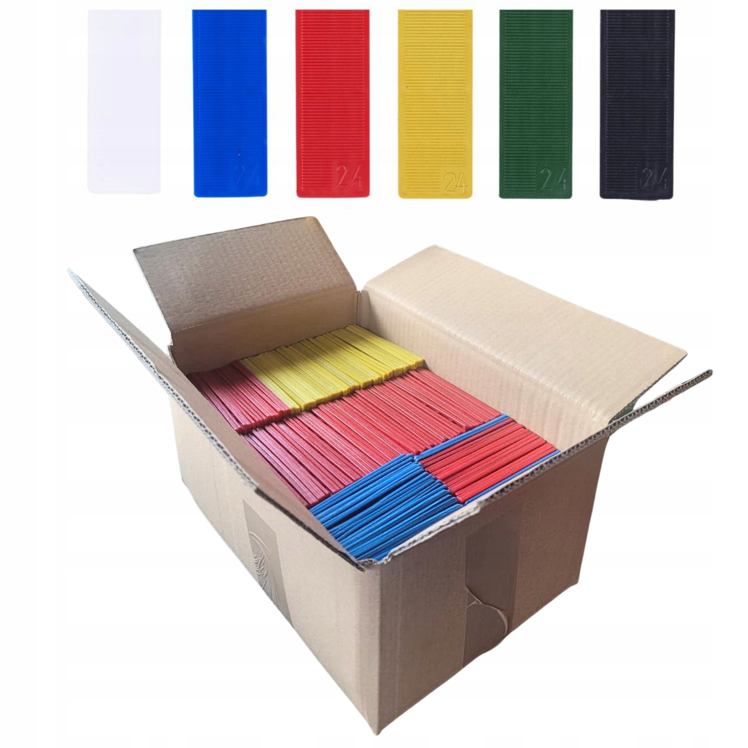 Deckline M24600 Vyrovnávací Distanční Podložky 24x100 mm MIX 600ks 1-6 mm