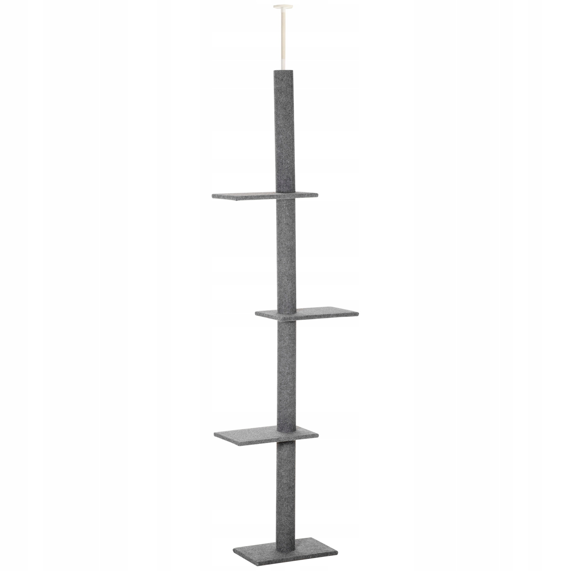 Škrabadlo pro kočky, horolezecký strom, nastavitelná výška, 43x27x228-260 cm
