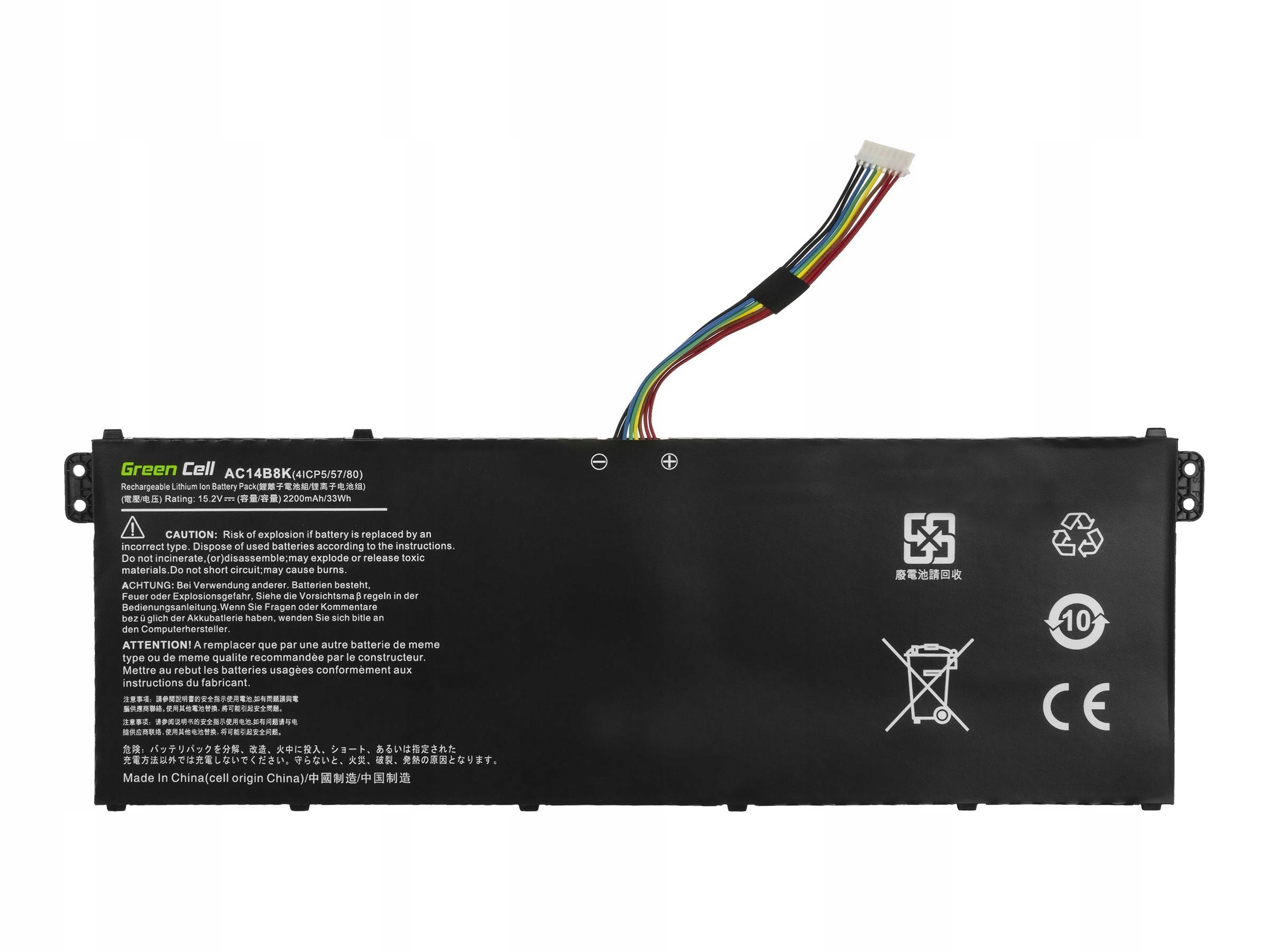 Greencell Battery AC14B3K AC14B8K for Acer Aspire 5 A515 A517 R15 R5-571T