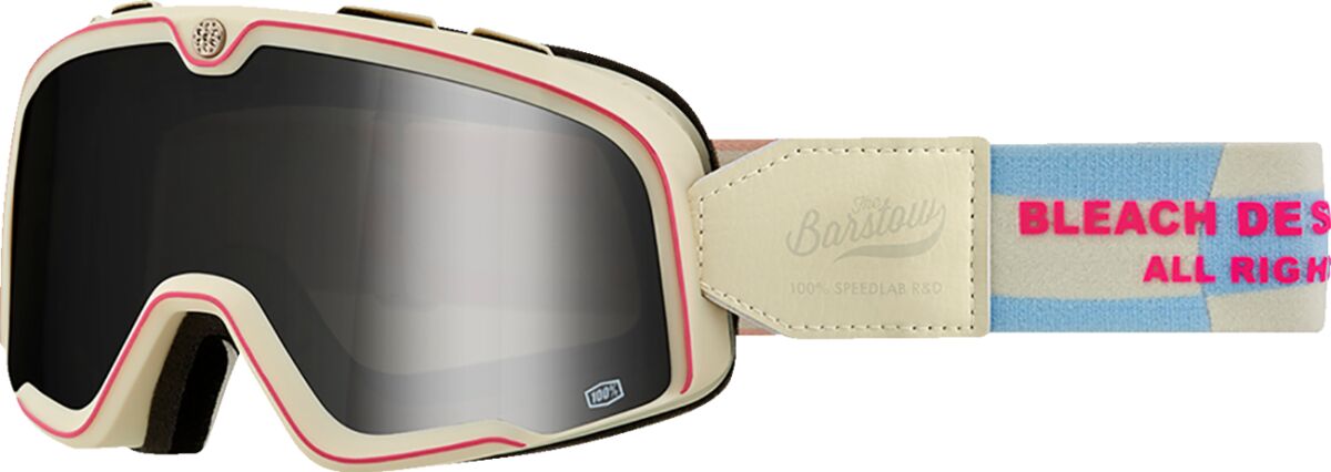Okuliare 100 % Crossové Na Crossa Atv Štvorkolka Barstow Bleach Dw Mirror Sl