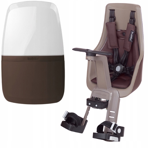 FOTELIK ROWEROWY EXCLUSIVE MINI PLUS TOFFE + SZYBA