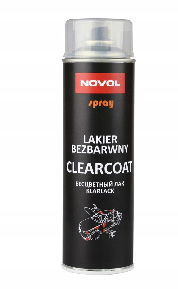 

Lakier bezbarwny 500ml Spray Novol Połysk Akrylowy