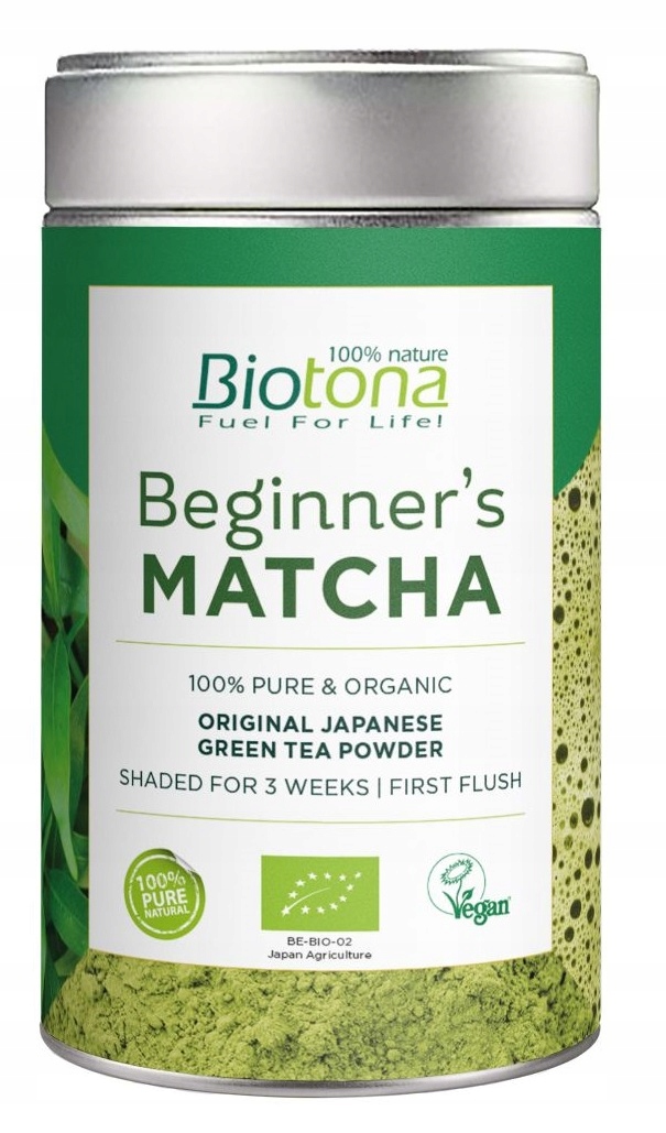 Herbata zielona matcha Beginners oryginalna japońska 80g Bio Biotona